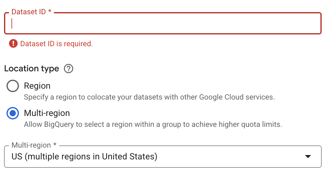 Regional BQ Dataset Example