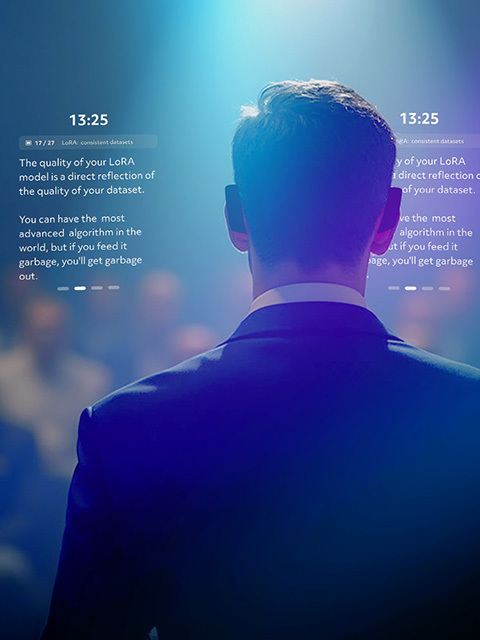 Spectacles Teleprompter Lens Preview